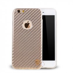 iPhone 7 Plus Carbon Fiber Armor Hybrid Case (Champagne Gold)